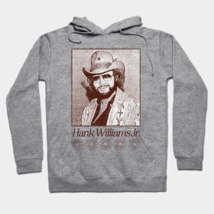 Hank Williams Jr -------- Vintage Style Hoodie